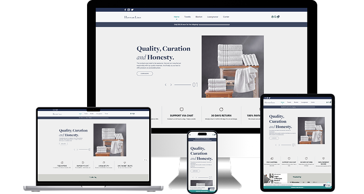 Hammam Linen website