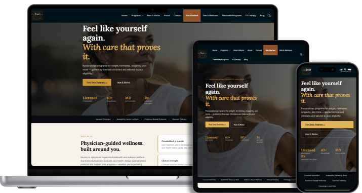 Revelry Wellness website