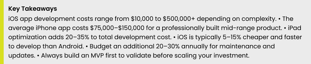 key takeaways
