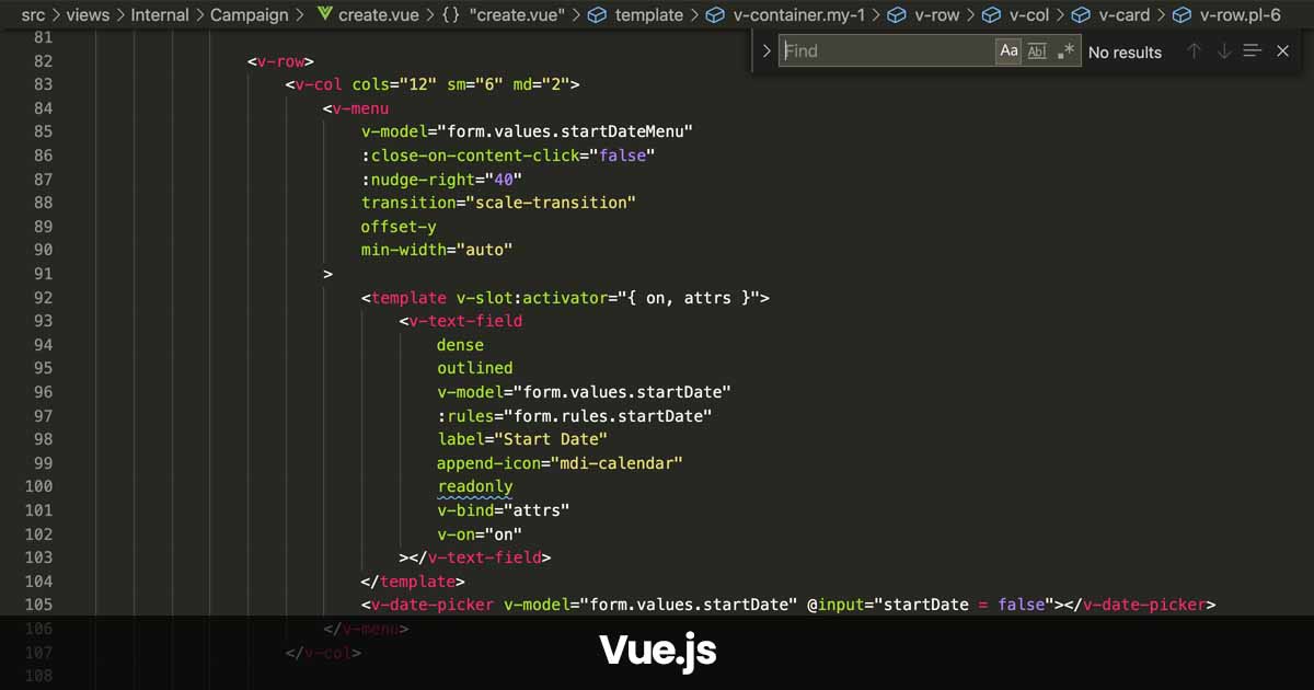 Vue.js: a progressive javascript framework