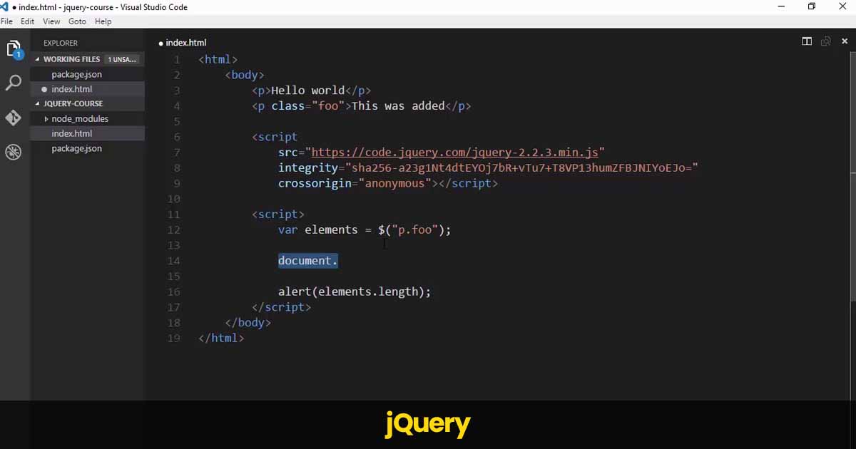  jQuery: a versatile javascript library for DOM manipulation