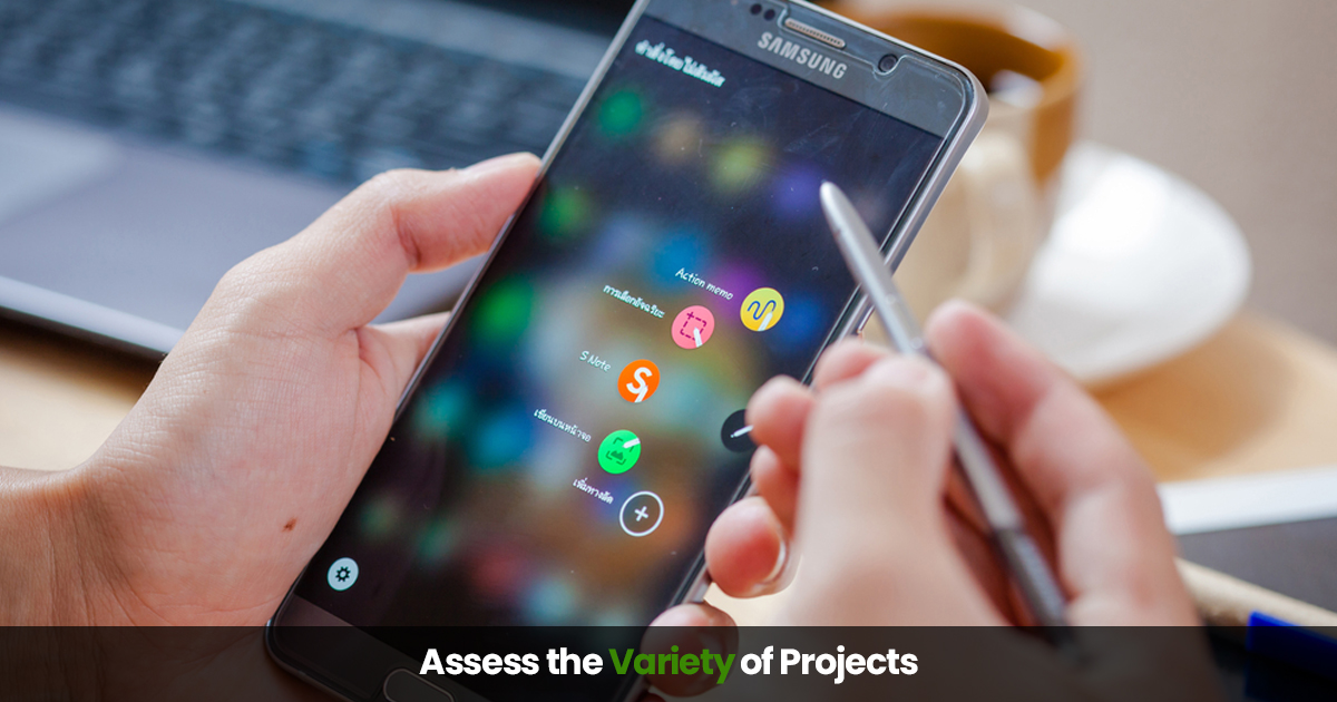 assess the variety of projects