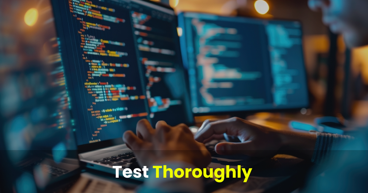 test thoroughly