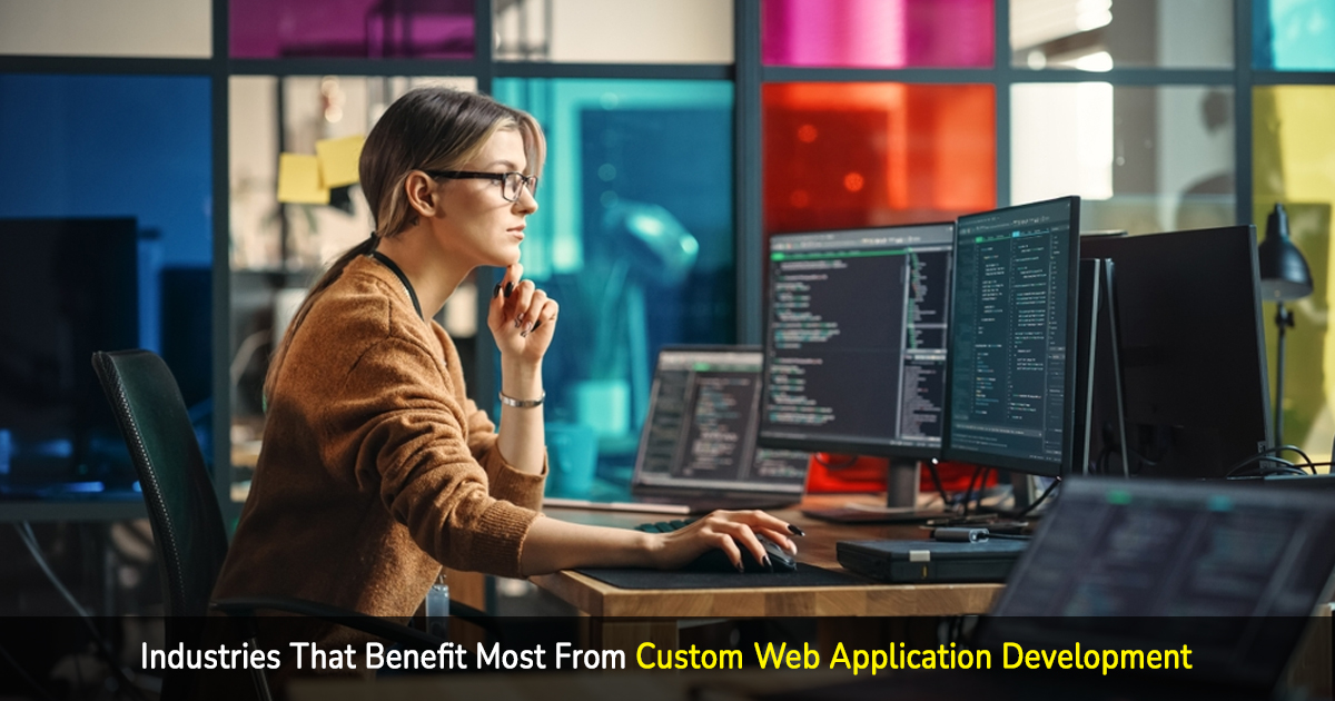 industries that benefit most from custom web application development
