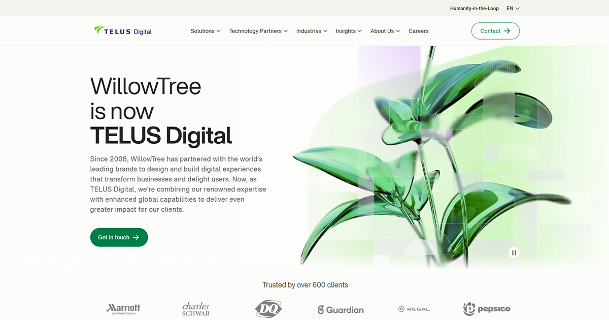 telus digital`s website