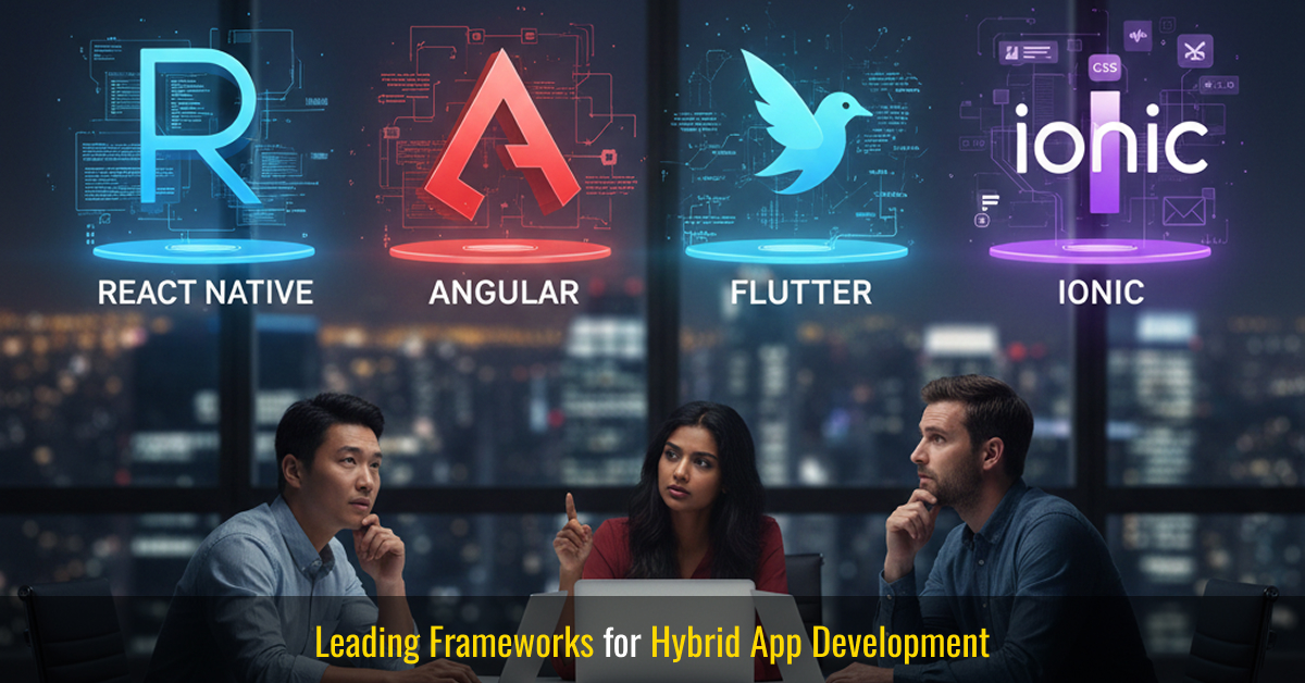 leading frameworks for hybrid app development