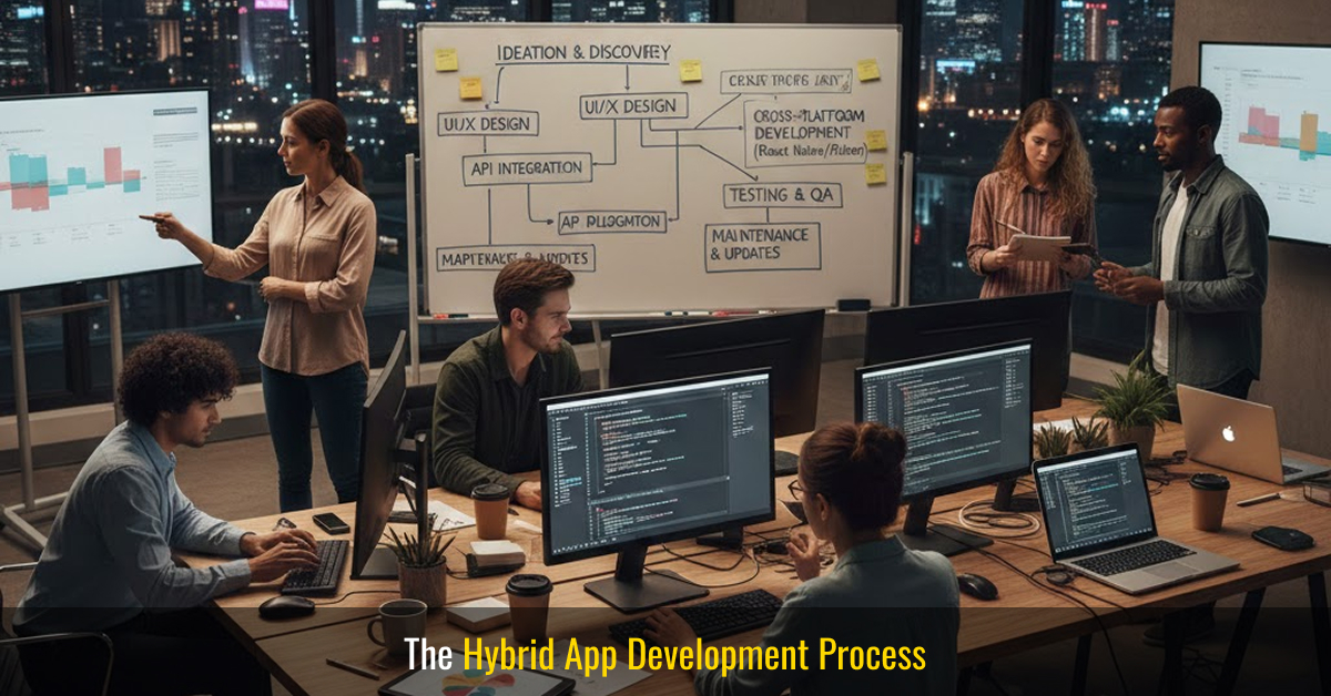 the hybrid app development process